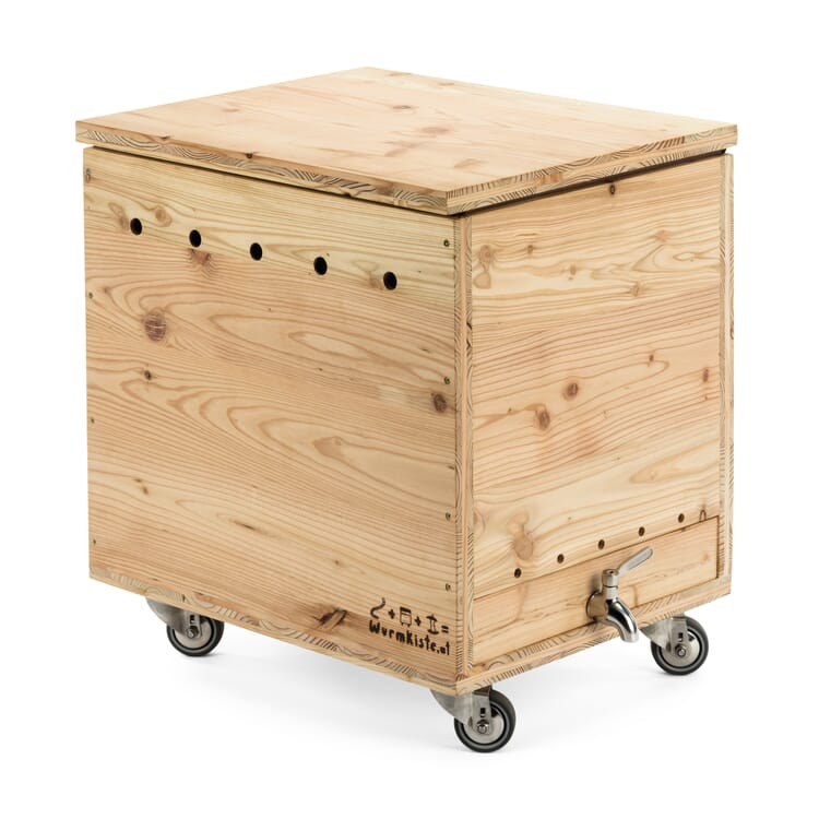 Worm box larch wood