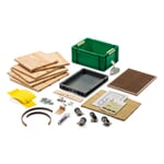 Self-Assembly Kit for the Larch Wood Box for Organic Waste Digesting Worms