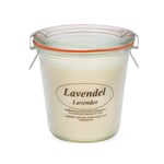 Candela ai semi di colza Barattolo Weck Lavanda