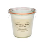 Scented Candle Made of Rape Seed Wax in a Weck® Glass Verbena-Mint