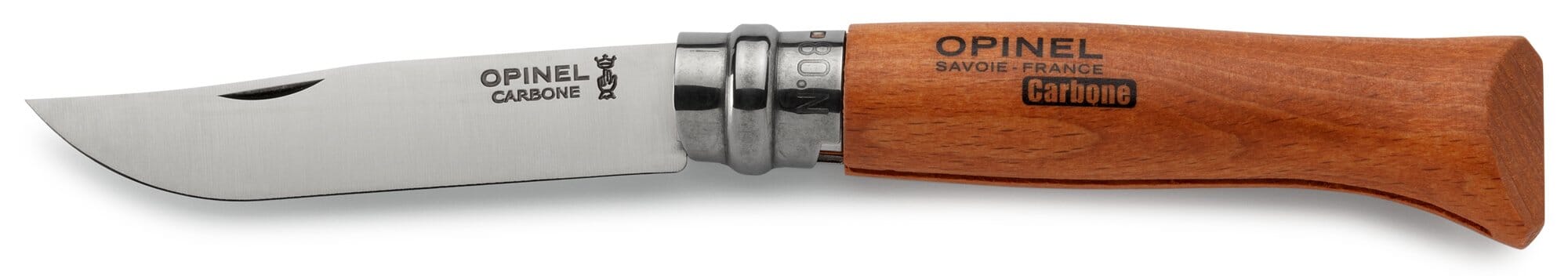 Opinel Gärtner Messer rostfrei Buchenholz-Griff lackiert Sicherheitsring 254026 