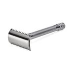 Safety Razor with Straight Cut and Toothed Comb by Merkur