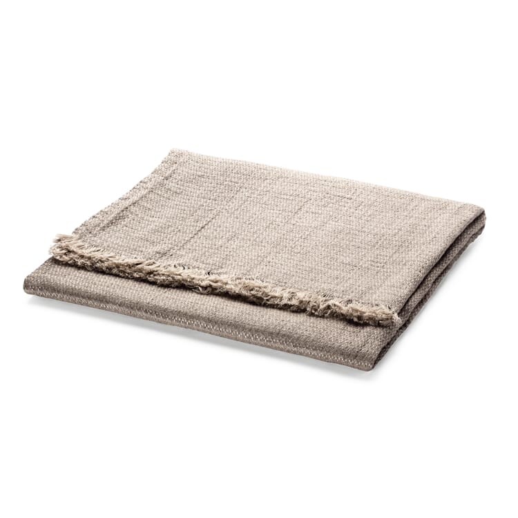 Linen Coverlet Weave with Prominent Structure
