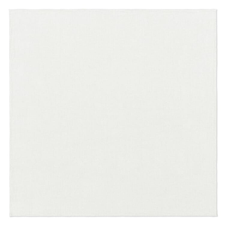 Nappe en lin lavé, Blanc