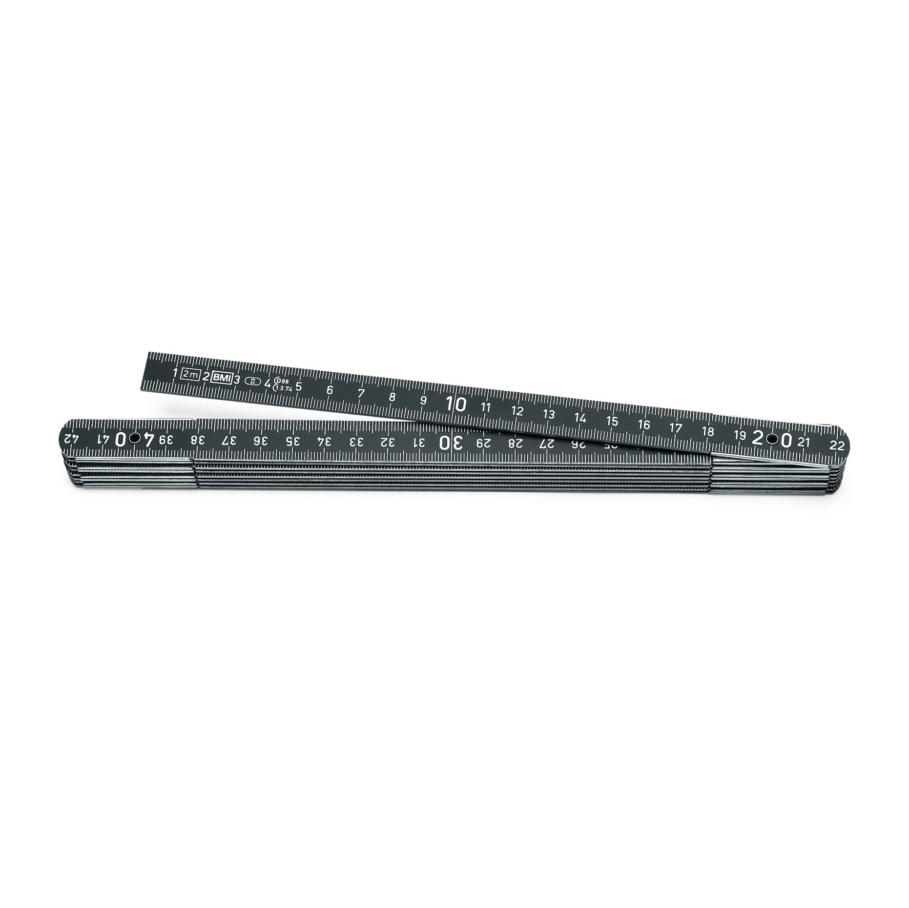 Durable and Rust-Resistant 0-300mm Metal Folding Ruler Easy to Carry for Car Home Aluminum Alloy Ruler 