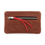 Supercourse key and coin case Lightbraun / Red