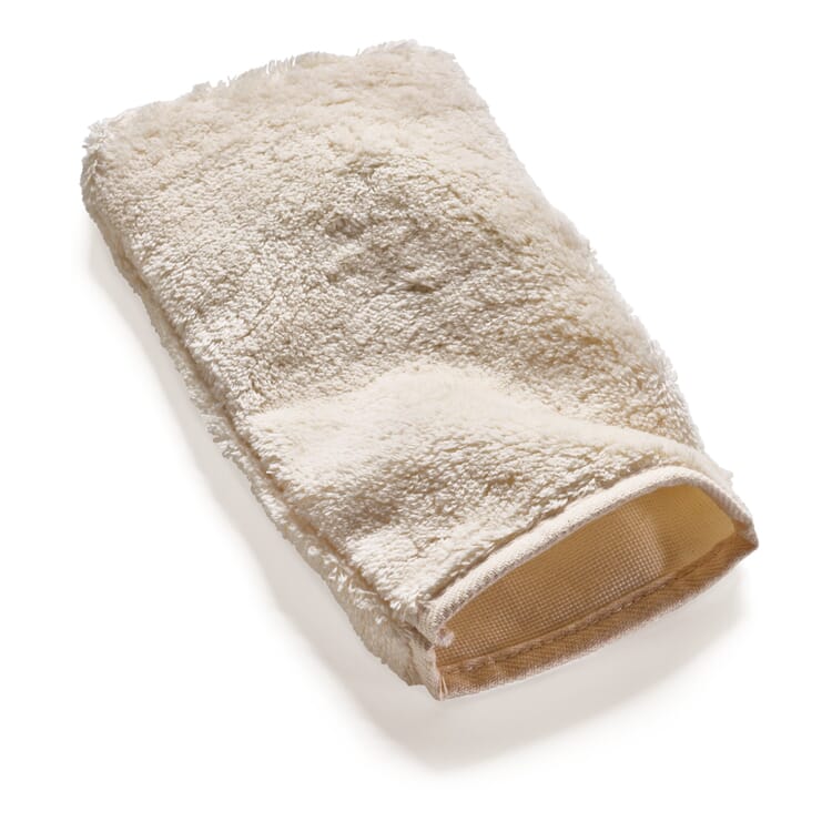 schoonmaakhandschoen van katoenvelours".