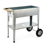 Raised Balcony Bed Made of Galvanised Steel on Wheels