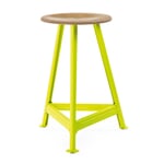 Stool Chemnitz, large RAL 1026 Luminous yellow