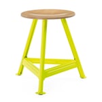 Stool Chemnitz, small RAL 1026 Luminous yellow