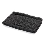 Handmade pet mat wool Anthracite