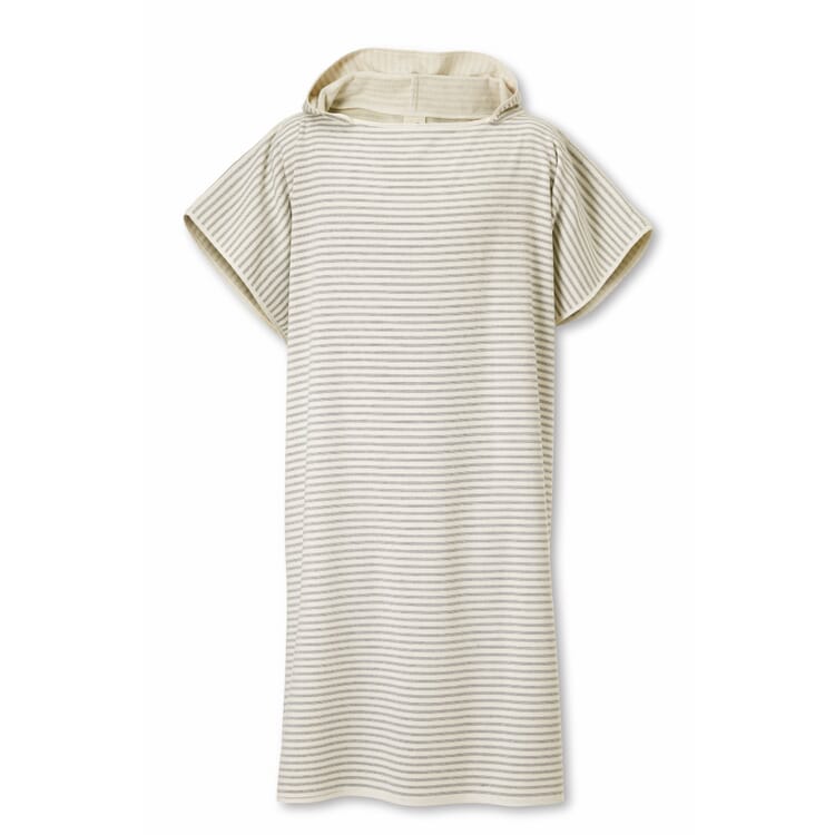 Stribet badeponcho large