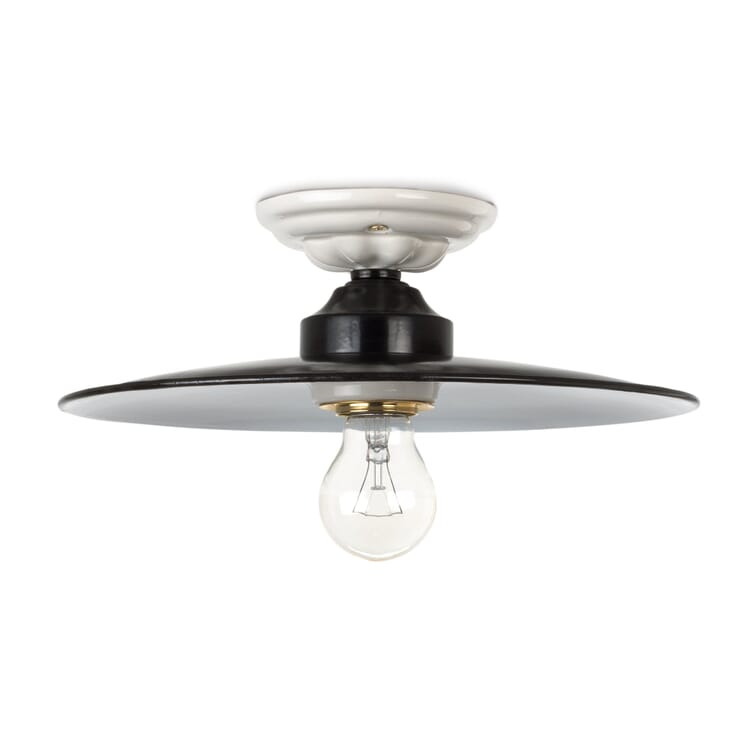Loftslampe i emalje og keramik