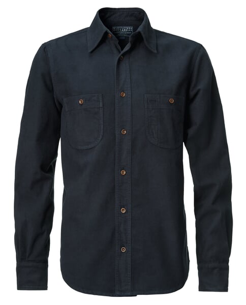 Chemise en moleskine Bleu foncé