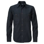 Moleskin shirt Donkerblauw