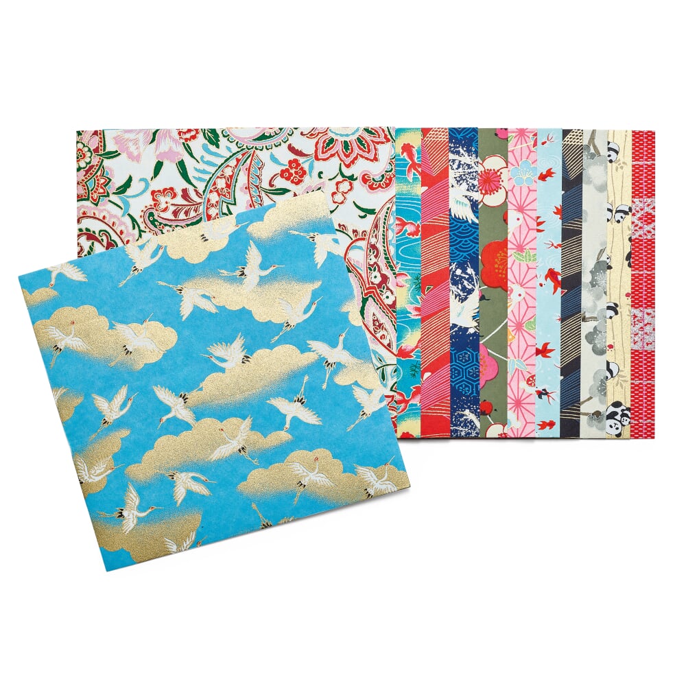 Origami Paper with Chiyogami Patterns, Yūzen Patterns | Manufactum