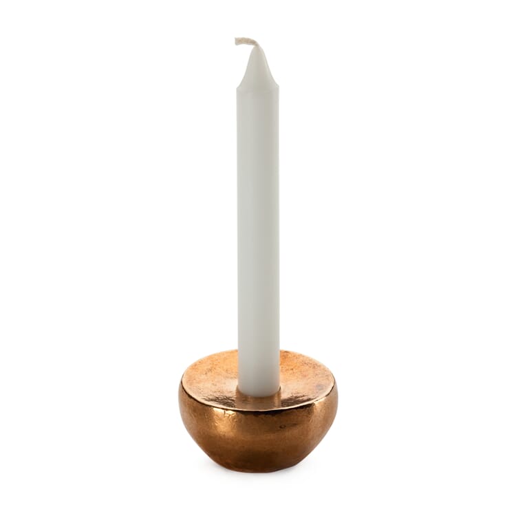 Small Cast Bronze Table Candle Holder