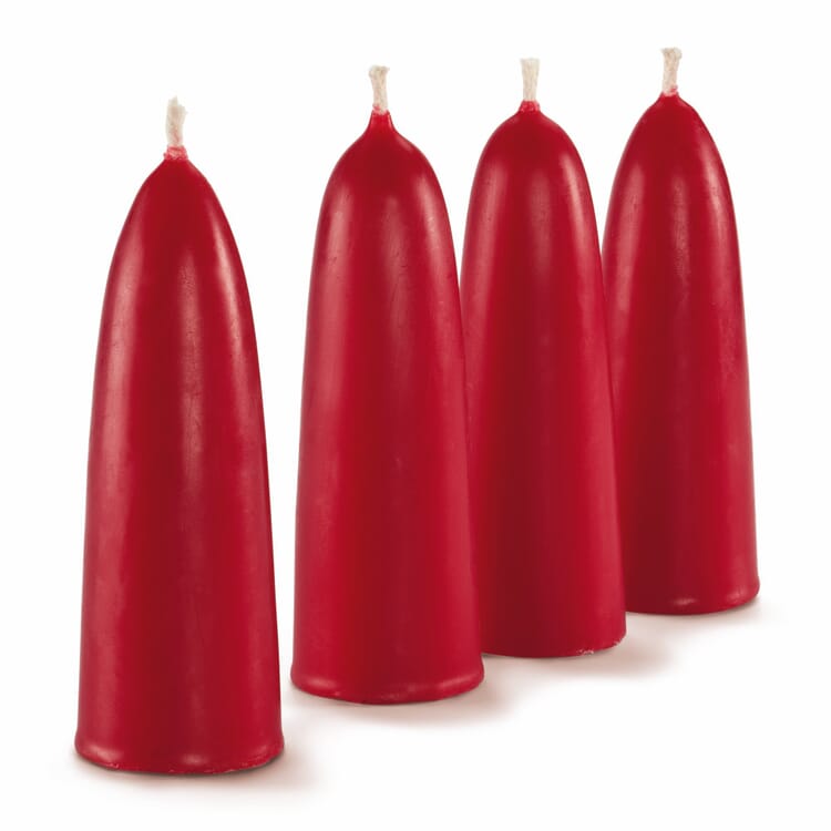 Advent Candles from Beeswax Red