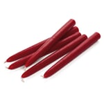 Table candles beeswax red