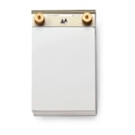 Aluminum and Brass Memo Pad Small