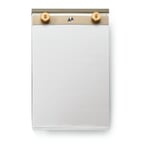 Notesblok i aluminium og messing Medium