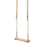 Gynge af egetræsplanker