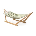 Double hammock cotton Beige/Green