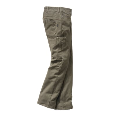 Women's Canvas Work Trousers, Olive