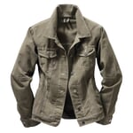 Ladies work jacket cotton canvas Olive