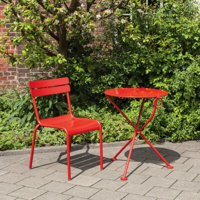 Fermob Gartenstuhl Aluminium, Rot