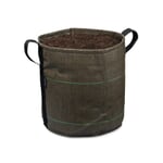 Fioriera Bacsac - Contenitore cilindrico 25 litri Verde/marrone