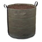 Bac à plantes Bacsac - récipient cylindrique 100 litres Vert/marron