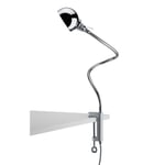 Gooseneck Clamp Lamp Chrome-Plated