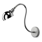 Wall lamp flexible chrome-plated