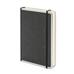 Cuaderno borde metálico A5 Liso Negro