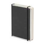 Notebook metal edge A5 Ruled Black