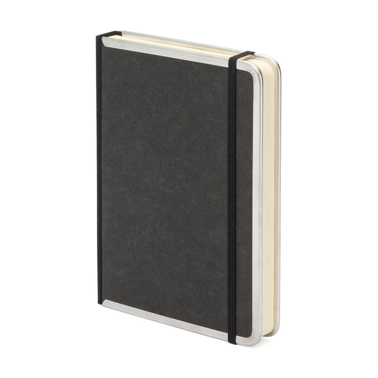 Notesbog med metalkant A5, Ruled