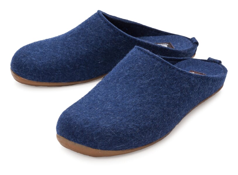 Filzslipper Blau