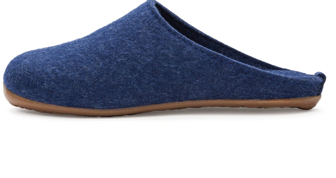 Vilten pantoffels Blauw