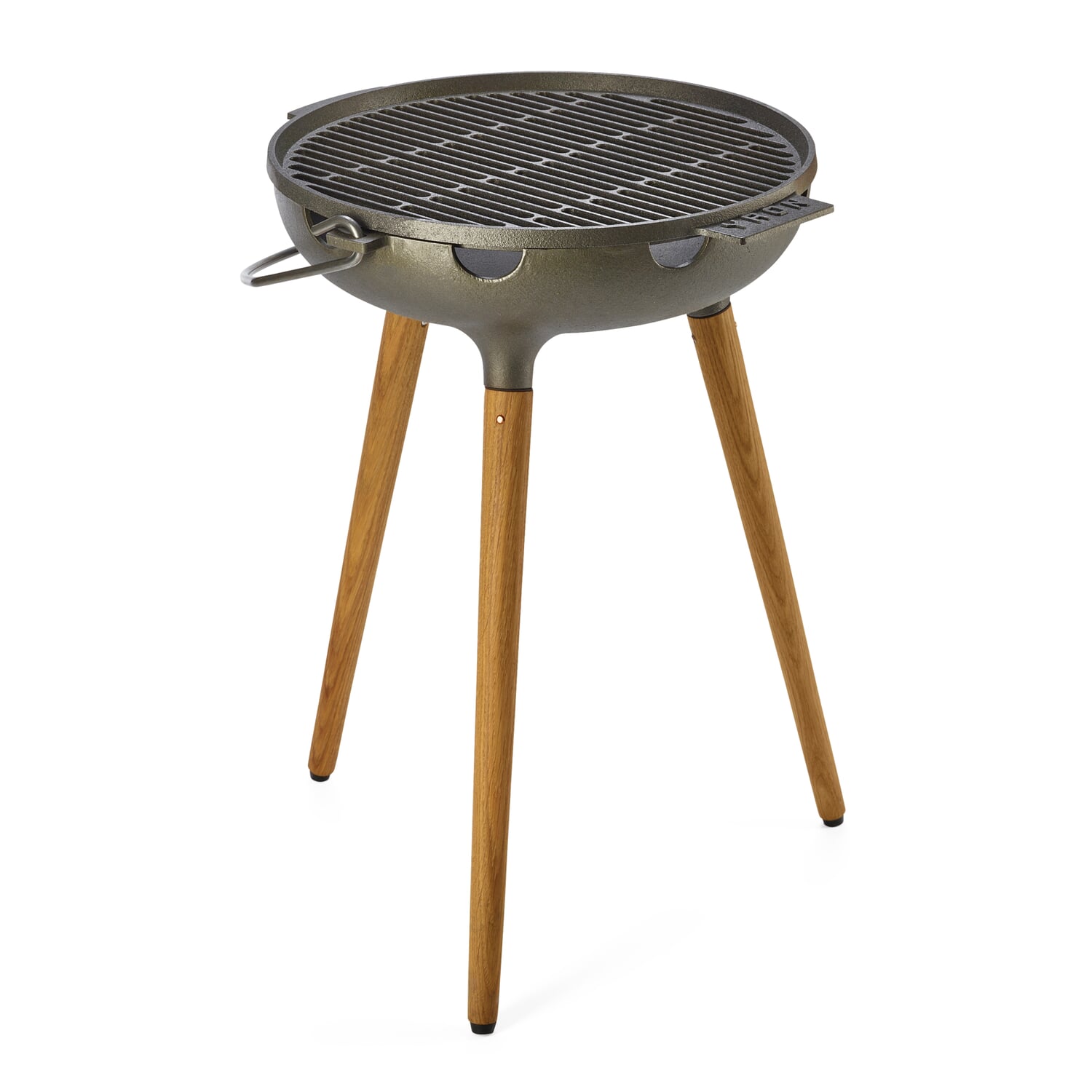 Three-legged grill cast iron