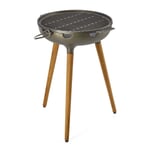 Trebenet grill af støbejern