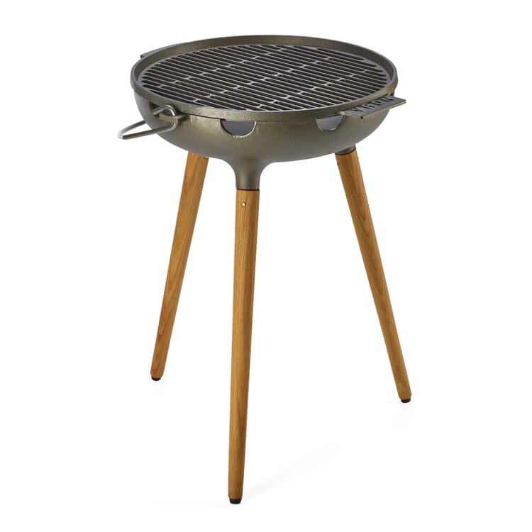Trebenet grill af støbejern