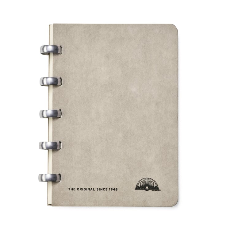 A6 Notebook with Blank Pages by Atoma, Grey Manufactum