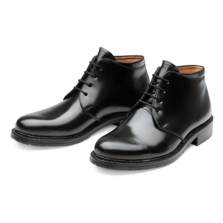 Dinkelacker Horse Leather Ankle Boots, Black