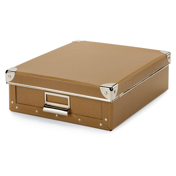 A4 Document Box, Brown