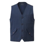 Frank Leder Men's Vest Dark blue-khaki