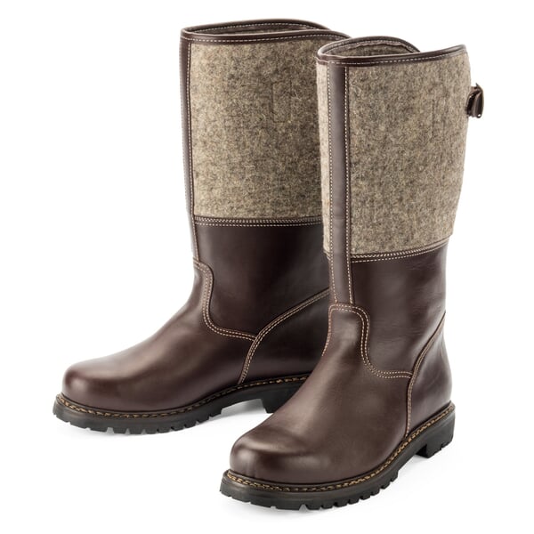 Herrenstiefel Filzschaft Braun