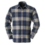 Chemise en flanelle pour homme Bleu à carreaux