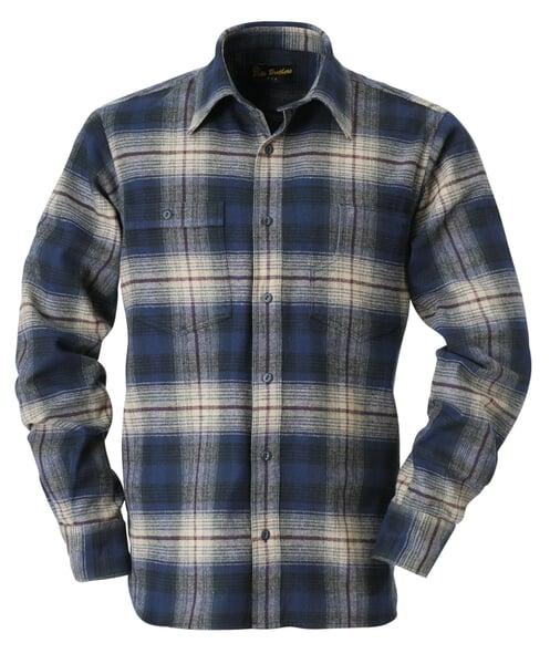 Men's flannel shirt Blue plaid