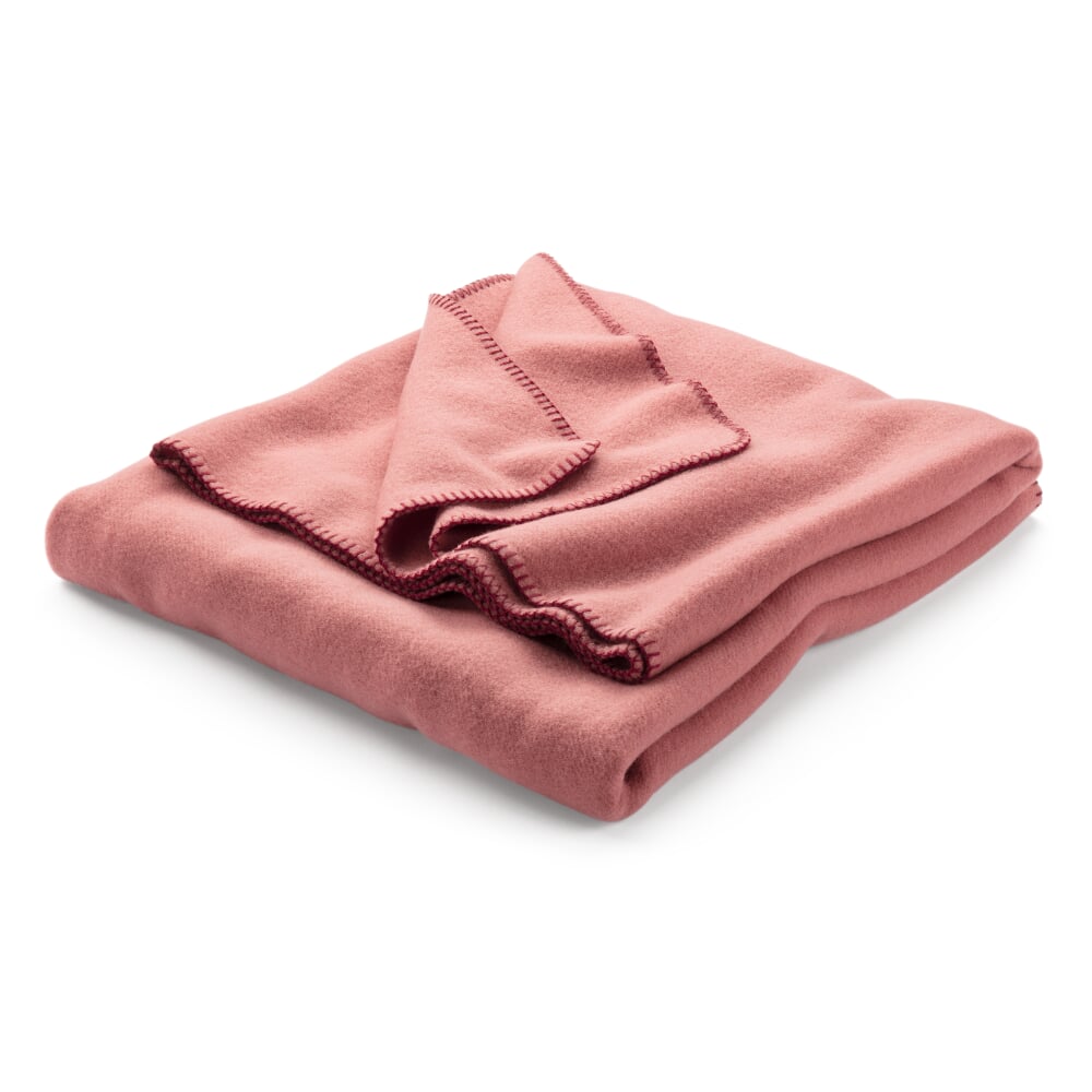 Virgin wool blanket, Rosé Manufactum